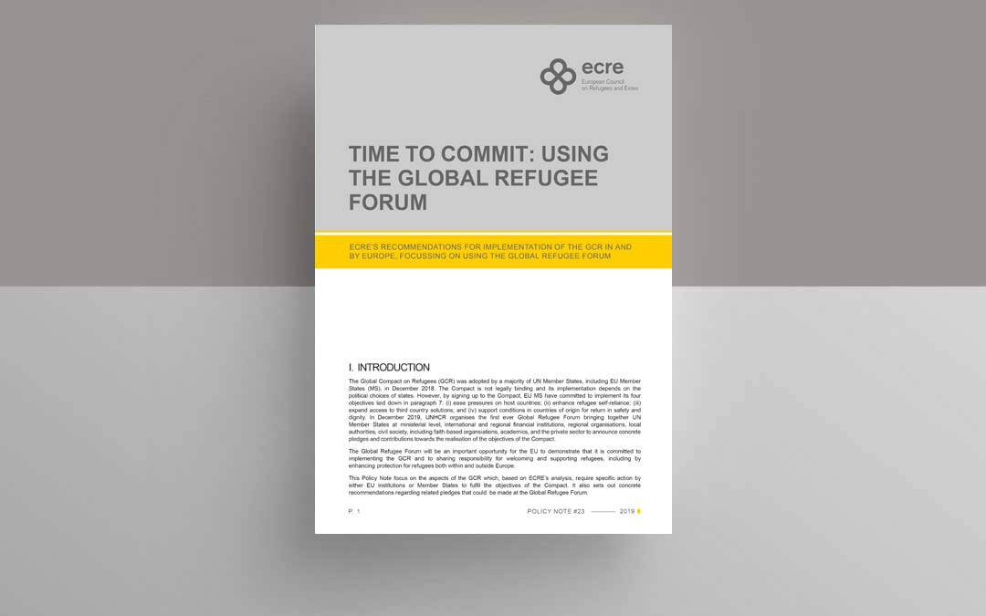 Policy Note: Time to Commit: Using the Global Refugee Forum