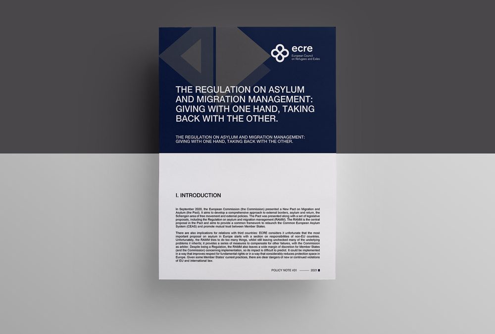ECRE Policy Note: The Regulation on asylum and migration management: giving with one hand, taking back with the other
